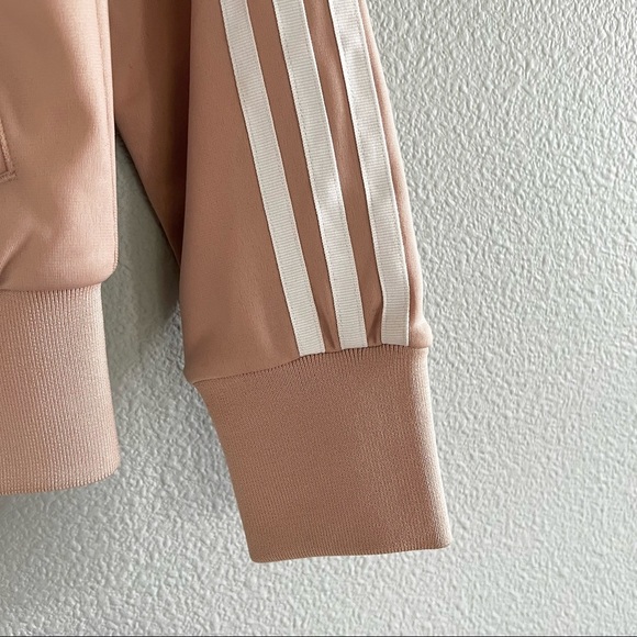 ADIDAS Originals Womens Firebird Info Poster Track Top Retro Small Dusty Rose S - Picture 10 of 14